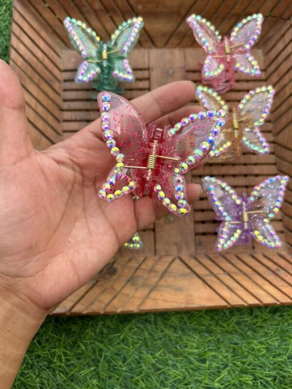 Stone studded Butterfly Clawclip - Image 2