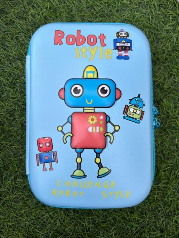 Robot 3D Eva Hard Case Pencil Pouch for boys - Image 2