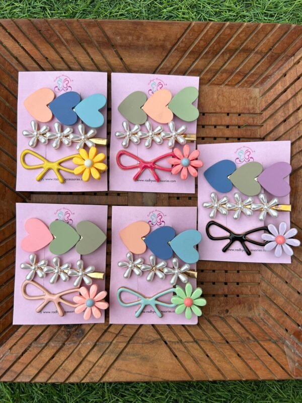 Colorful HairClip Combo Card