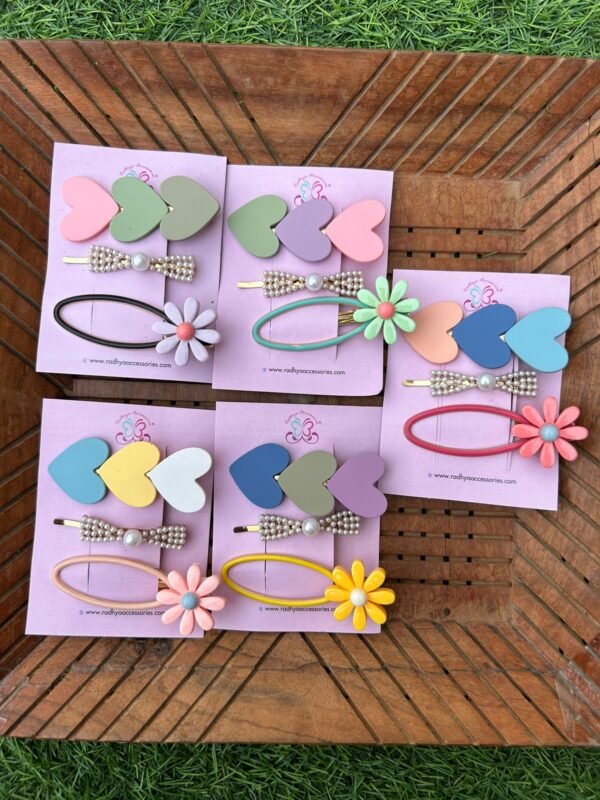 Colorful HairClip Combo Card