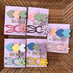 Colorful HairClip Combo Card