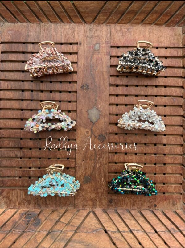 Crinkled Metal Clawclips