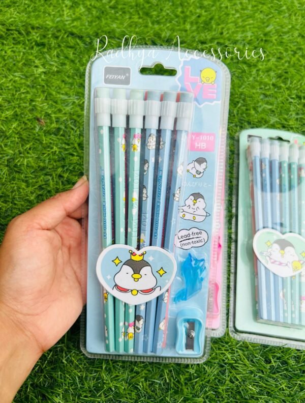 Penguin Topper HB Pencils Set - Image 3