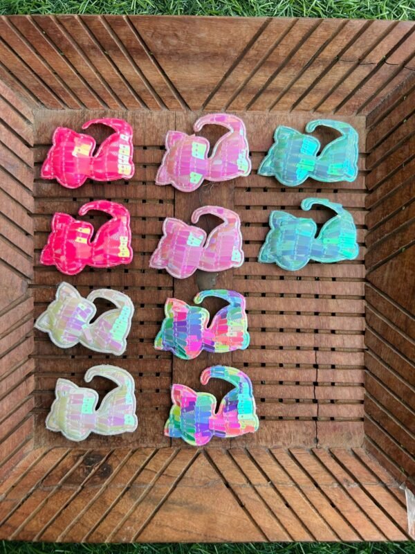 Holographic Doggy Hair Clip Pair