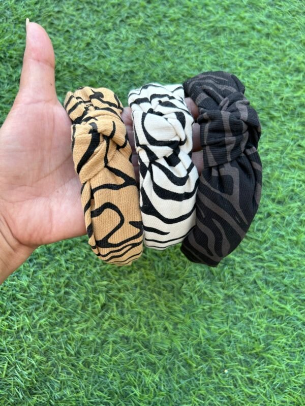 Animal print Premium Knot Hairband - Image 2