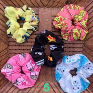 Printed Cotton Scrunchies (Set of 2)