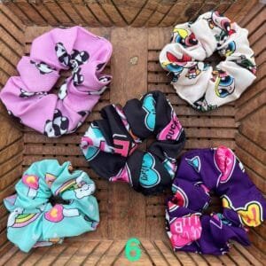 Printed Cotton Scrunchies (Set of 2)