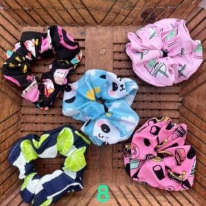 Printed Cotton Scrunchies (Set of 2)