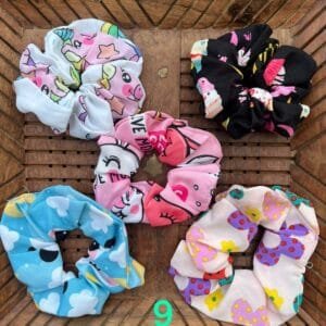 Printed Cotton Scrunchies (Set of 2)