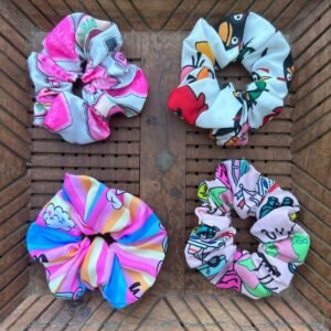 Printed Cotton Scrunchies (Set of 2)
