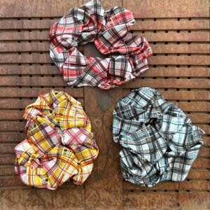 Satin printed Scrunchies (Set of 3)