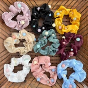 Colorful balls Scrunchies (Set of 2)
