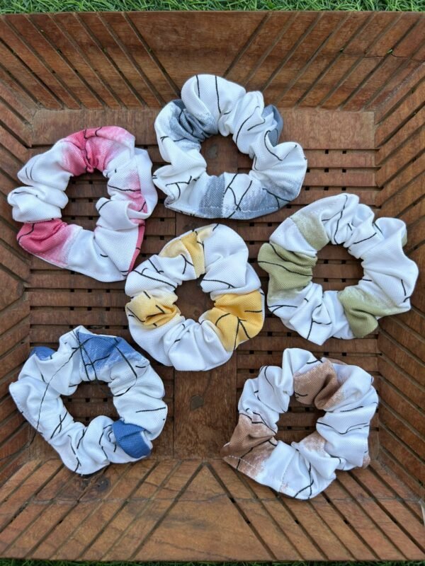 Colorful Cotton Scrunchies