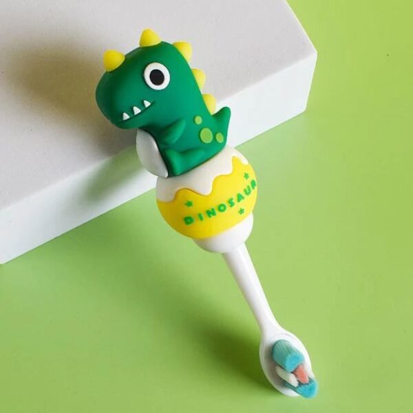 Baby Dino Microfibre Soft Bristles Toothbrush with case (2+ years) - Image 3