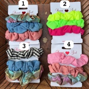Scrunchy card ( Set of 3)
