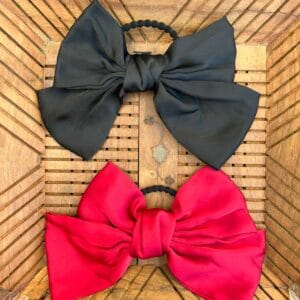 Satin Jumbo Bow Rubberband