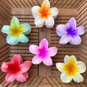 Glossy Big Flower Hair Claw
