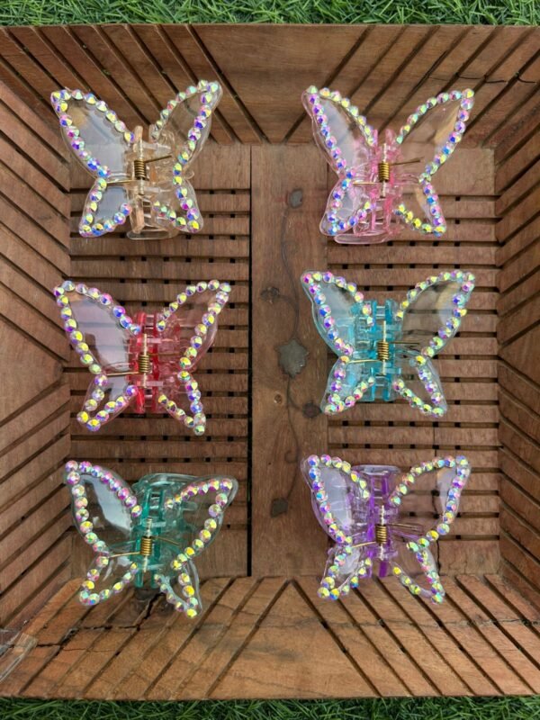 Glitter Stones Butterfly Clawclip - Image 2