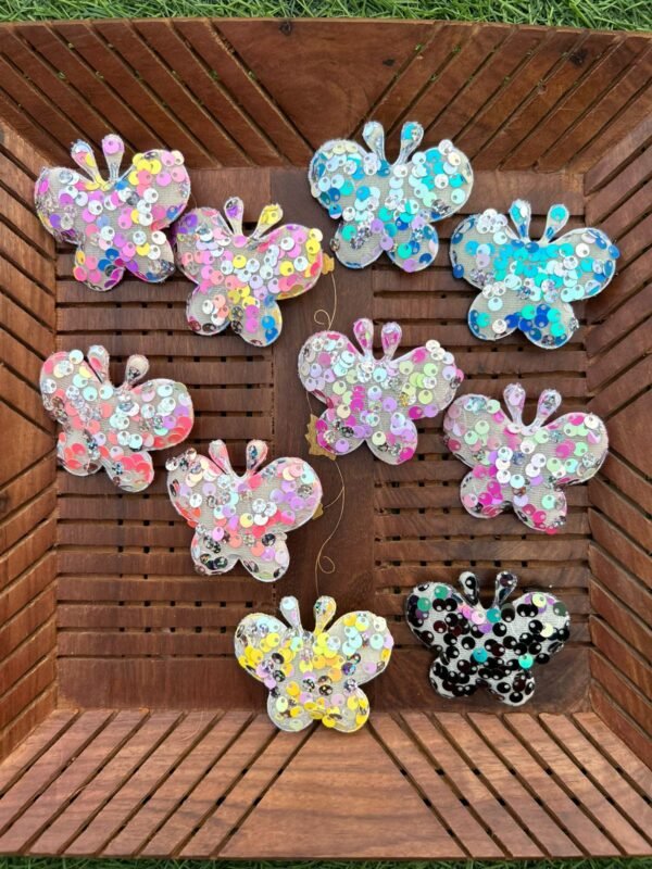 Sequin Hair Clip Pair