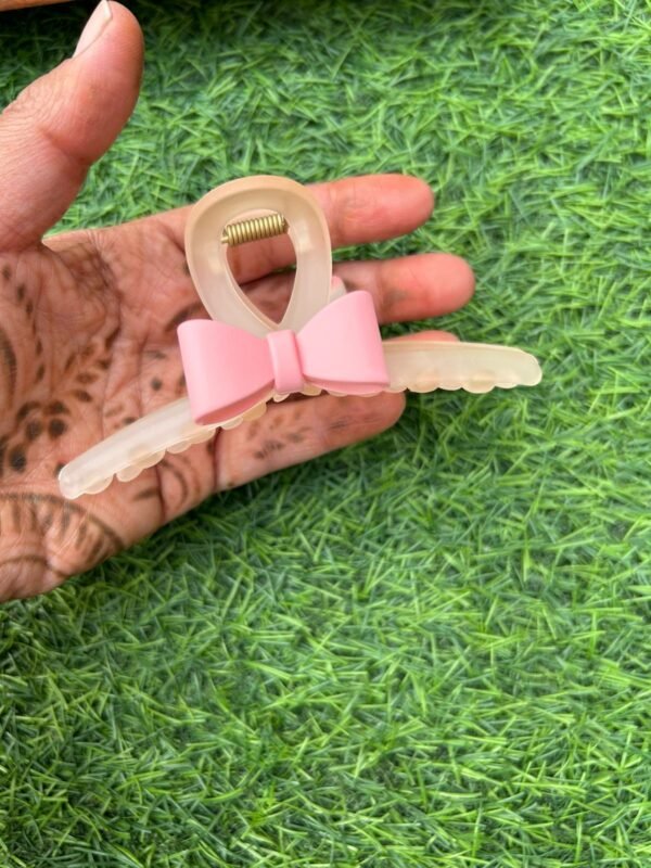 Frosted Matte Bow Clawclip (11 cm) - Image 2