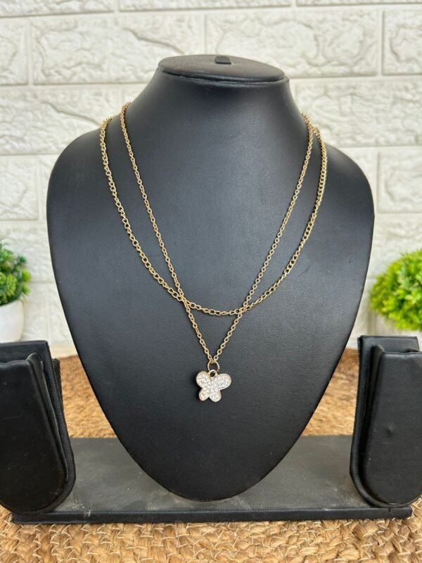 Double layered Butterfly Neckpiece