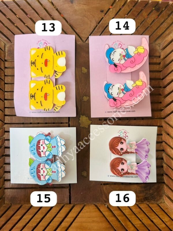 Acrylic Cartoon Hair Clip Card - Image 4