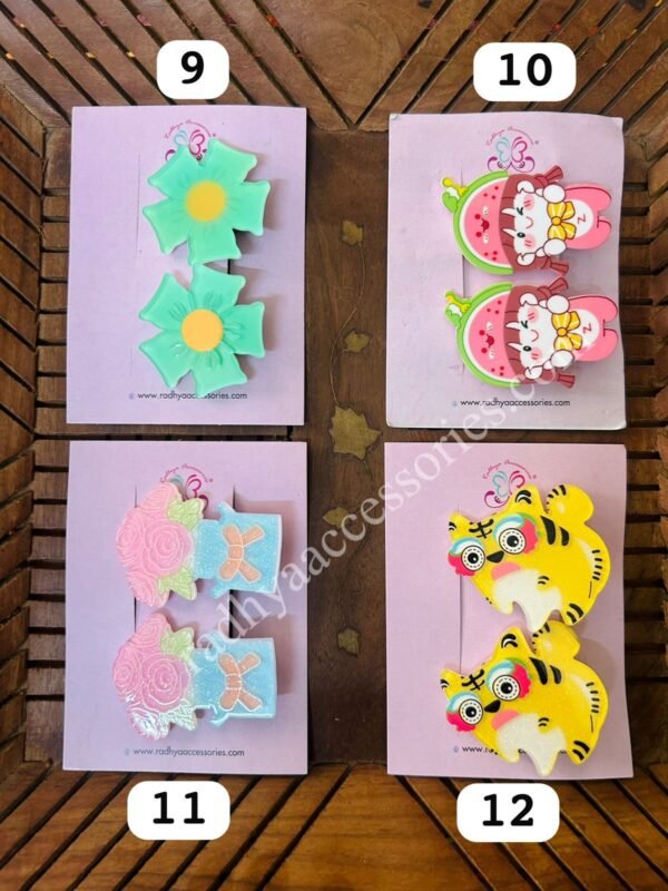 Acrylic Cartoon Hair Clip Card - Image 3