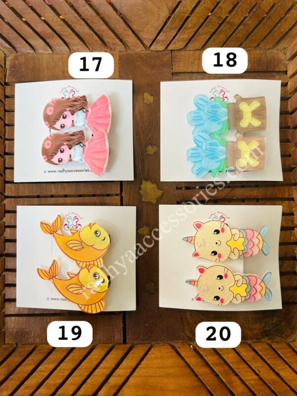 Acrylic Cartoon Hair Clip Card - Image 5