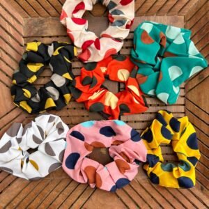 Polka Dot Cotton Scrunchies (Pack of 2)