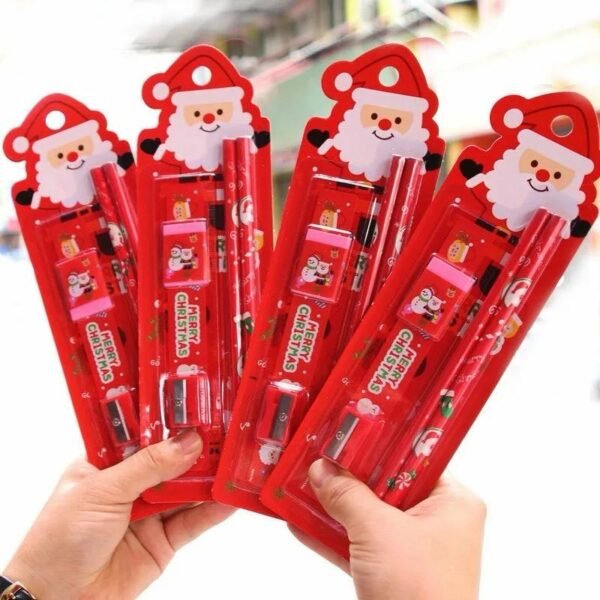 Christmas themed 5 pcs Stationery Set for kids - Image 2