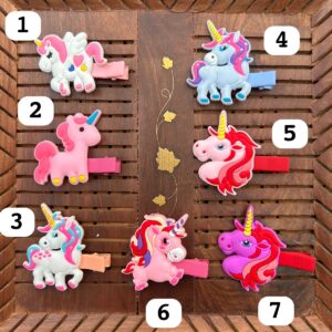 Unicorn Hair Clips