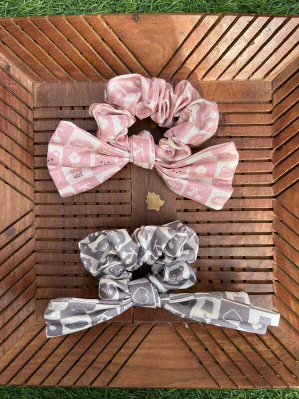 Cute Printed Bow Rubberband - Image 2