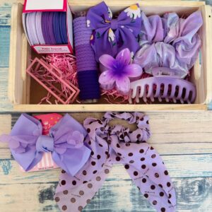 Purple Hair Accessories Hamper