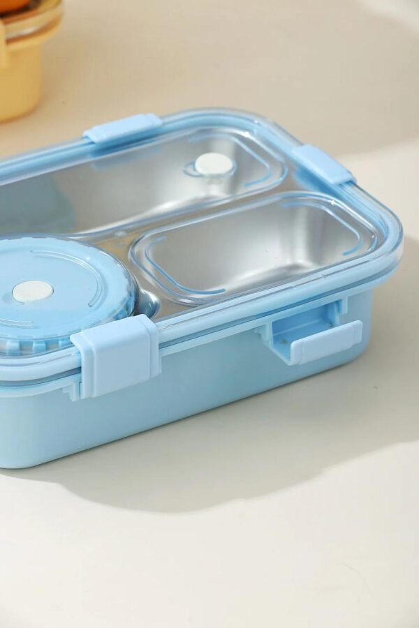 Bento 3 Grid Stainless Steel Lunch box - Image 6