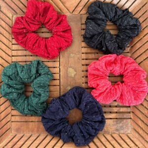 Medium size printed Scrunchies (Pack of 2)