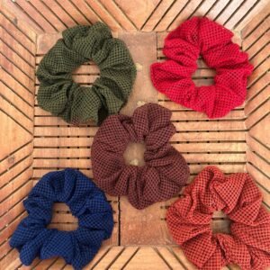 Medium size printed Scrunchies (Pack of 2)