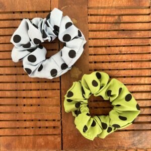 Medium size printed Scrunchies (Pack of 2)