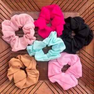 Medium size Cotton Scrunchies (Pack of 2)