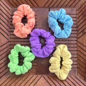 Medium size Cotton Scrunchies (Pack of 2)