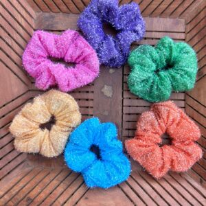 Medium size Glitter Scrunchies
