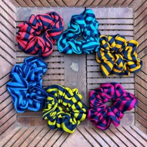 Medium size printed Scrunchies (Pack of 2)