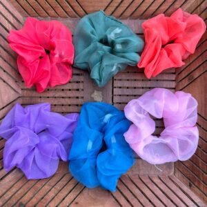 Medium size Organza Scrunchies (Pack of 2)