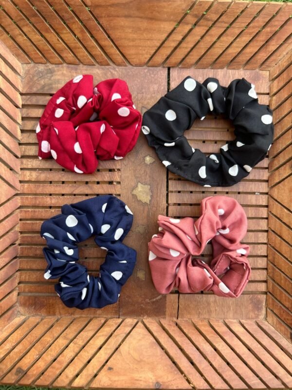 Medium size cotton Scrunchies (Pack of 2)