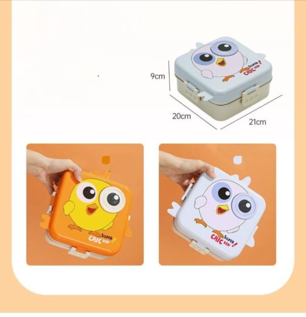 Tweety Bento Stainless Steel 3 Grid Lunch Box - Image 7