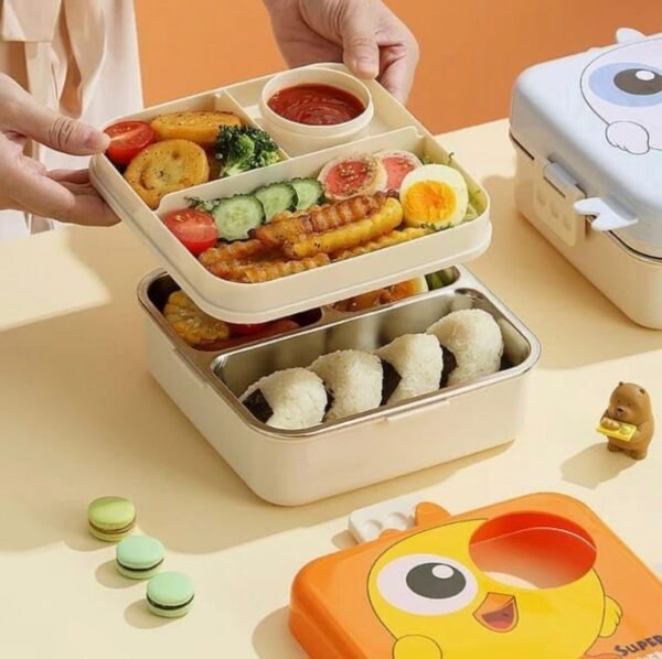 Tweety Bento Stainless Steel 3 Grid Lunch Box - Image 15