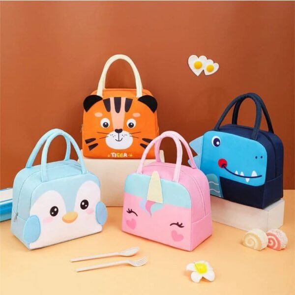 Cute 3d design Animal Printed Insulated Lunch bag for kids lunch bag