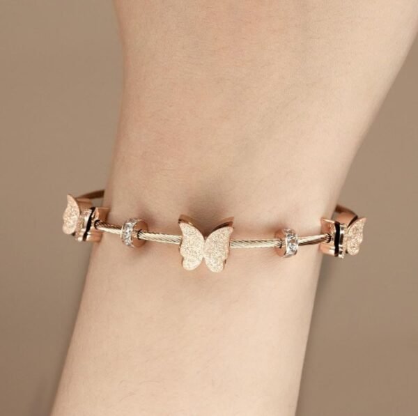 Stainless Steel Rose Gold Bracelet - Image 4