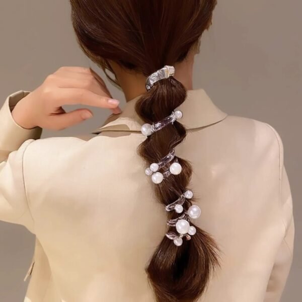 Pearls spiral Hairties - Image 7