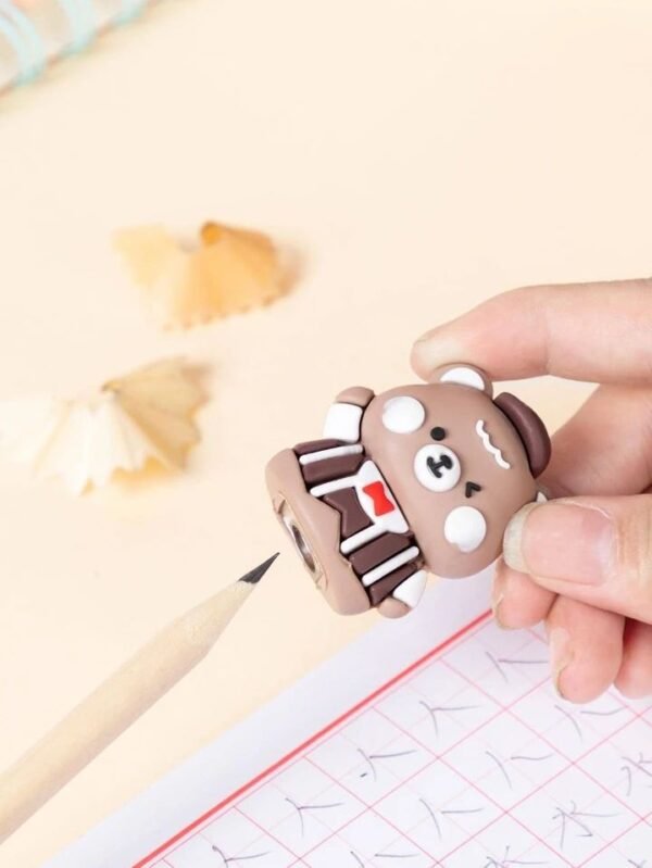 Brown Bear Silicon Pencil Sharpener - Image 3