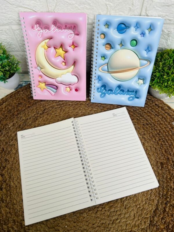 Space Galaxy 3D printed Spiral Notebooks - Image 5